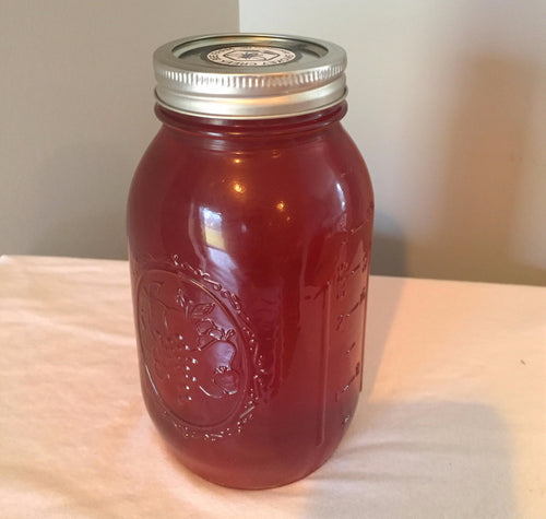 Quart Mason Jar of Raw, Natural Honey (~3.0 lbs)